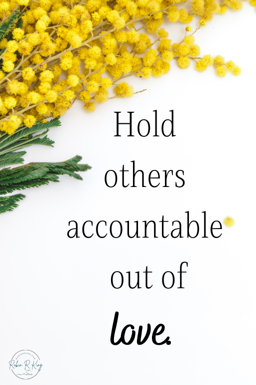 Will You Please Hold Me Accountable?